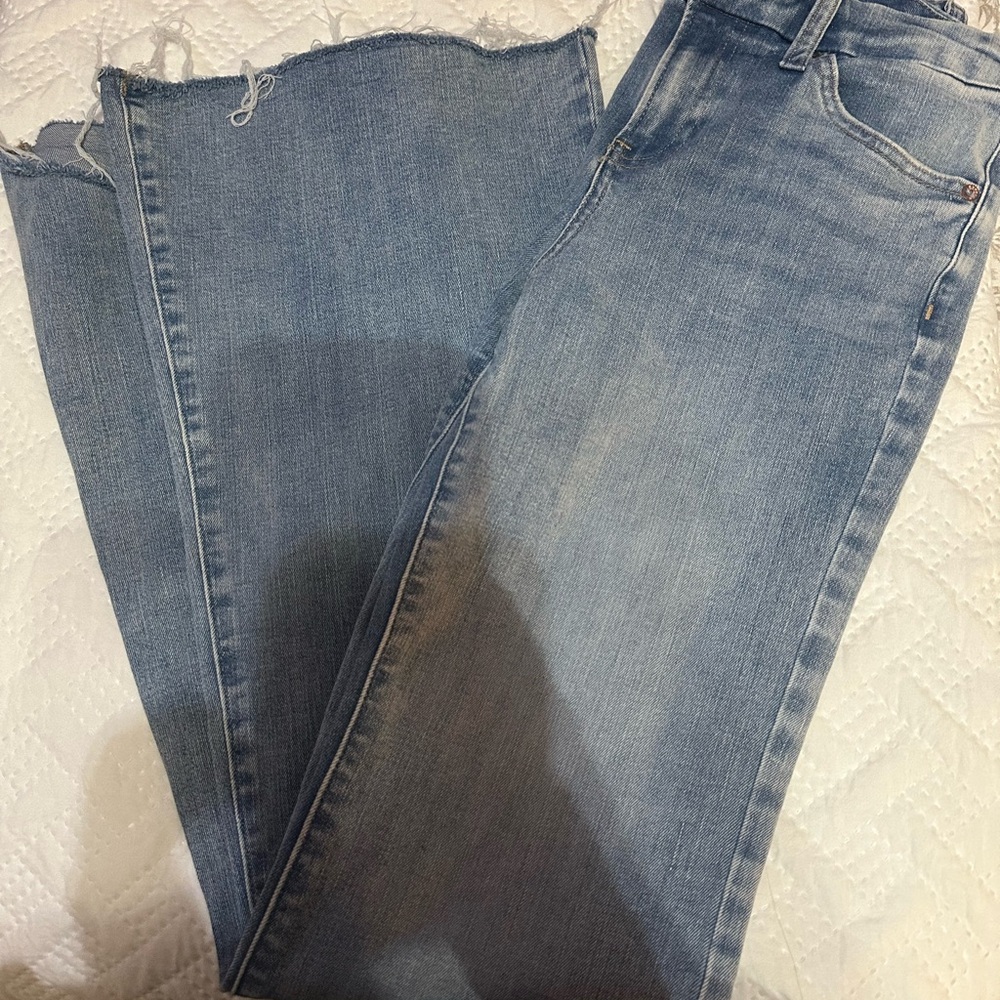 Express Light Blue Flare Jeans